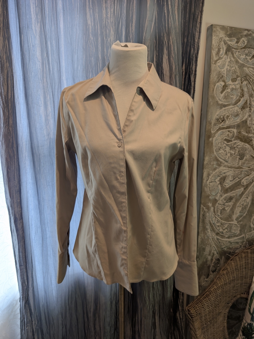 Calvin Klein Light Beige Button-Down Shirt
